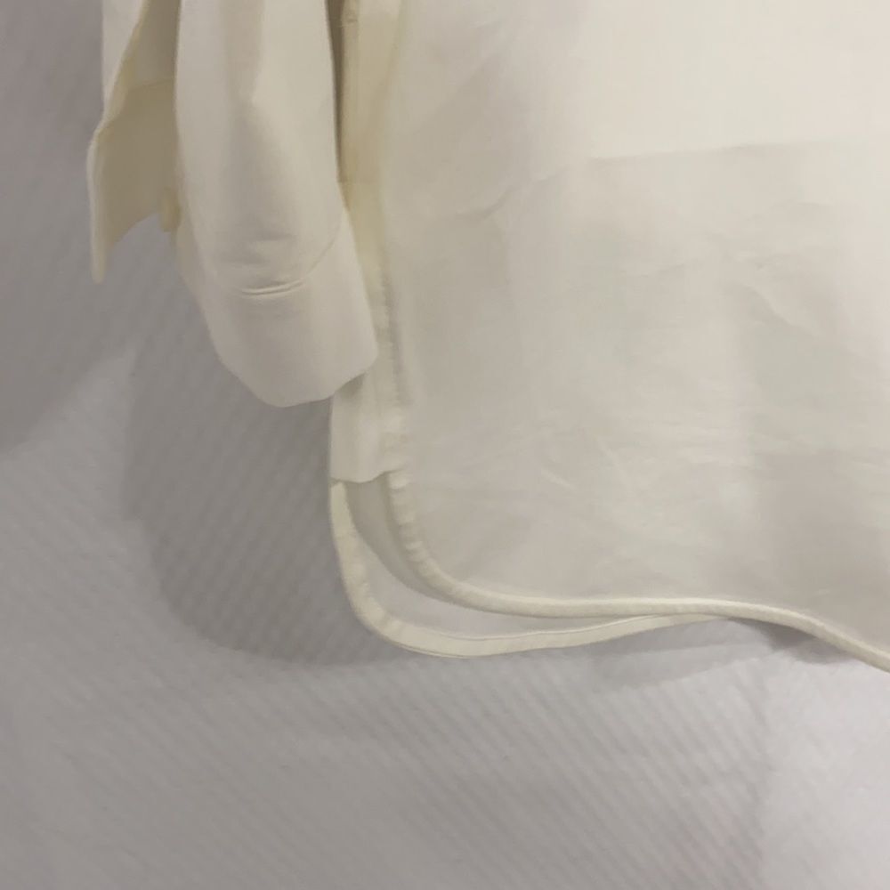 Lafayette 148  Cotton Bernice  Mandarin Collar Button Down Tunic‎ With Pockets M - Picture 9 of 11